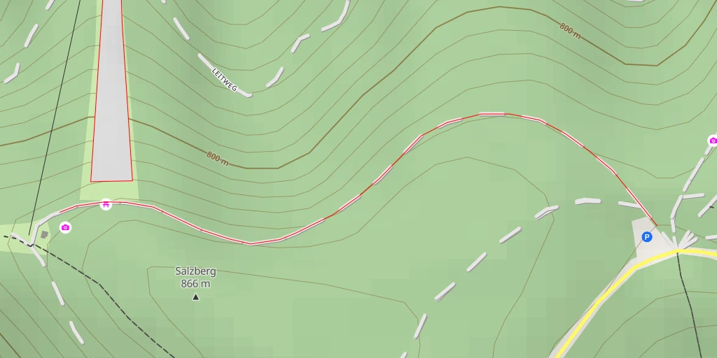 Map of the trail for AI - Rundblick Salzberg