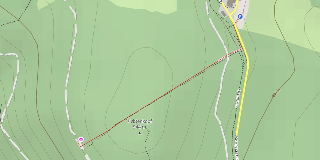Map of the trail for AI - Fichtenkopf
