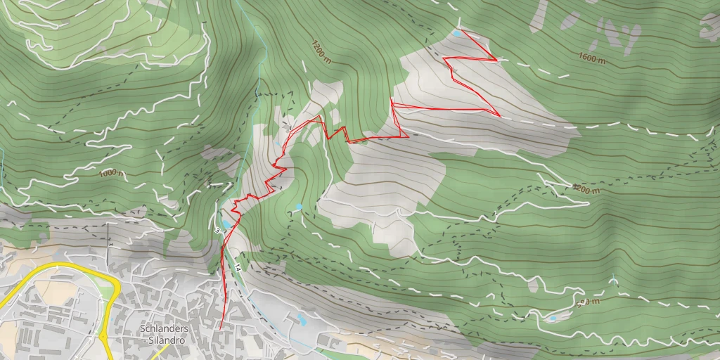 Carte de l'itinéraire :  Tappeiner Almweg - Tappeiner Almweg