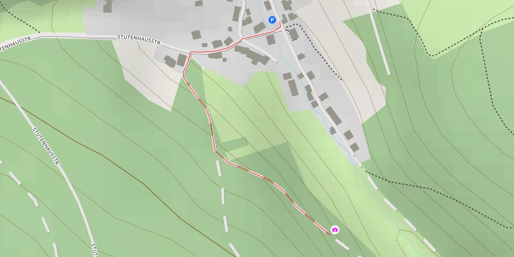 Map of the trail for AI - Breitenbacher Straße