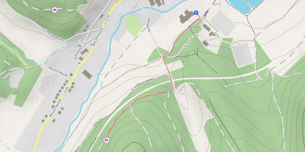 Map of the trail for AI - Dörrberg - Geratal