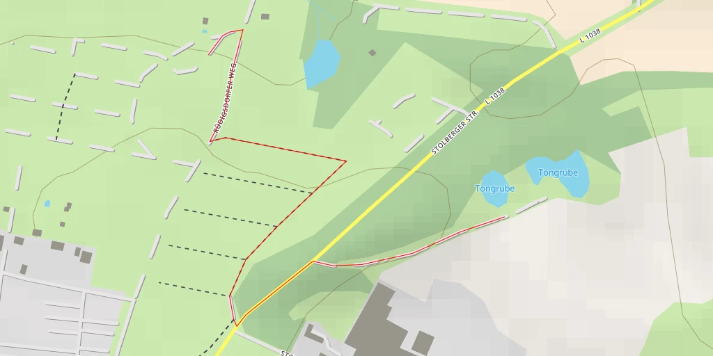 Map of the trail for Tongrube