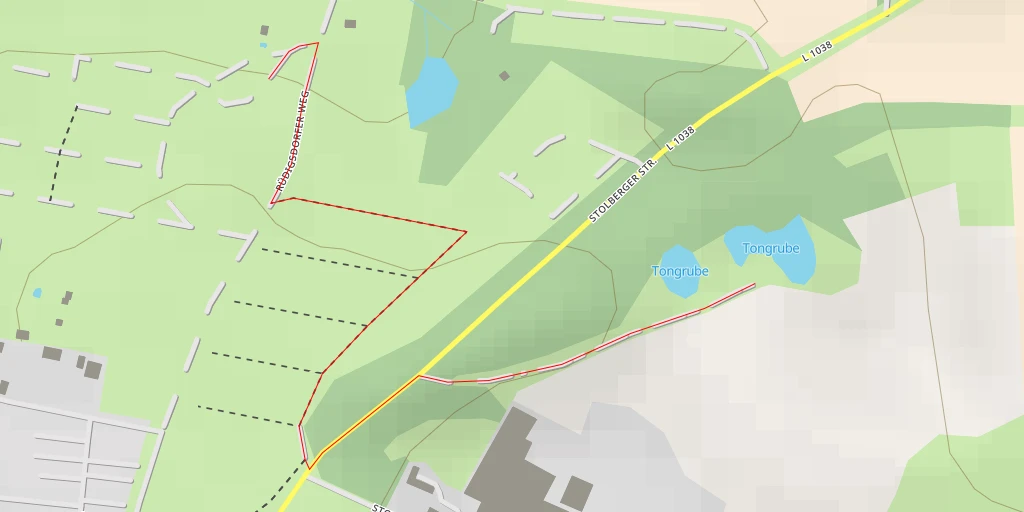 Map of the trail for Tongrube