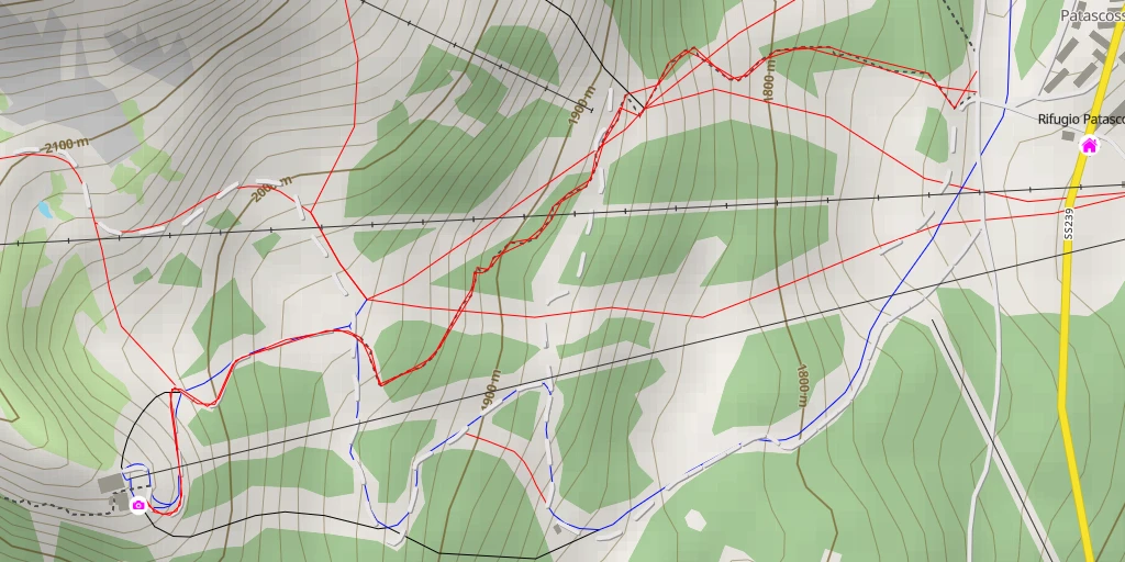 Map of the trail for Wanderweg