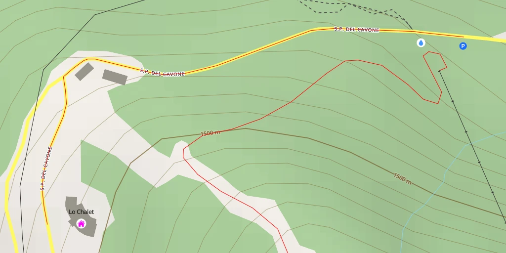 Map of the trail for AI - Lo Chalet