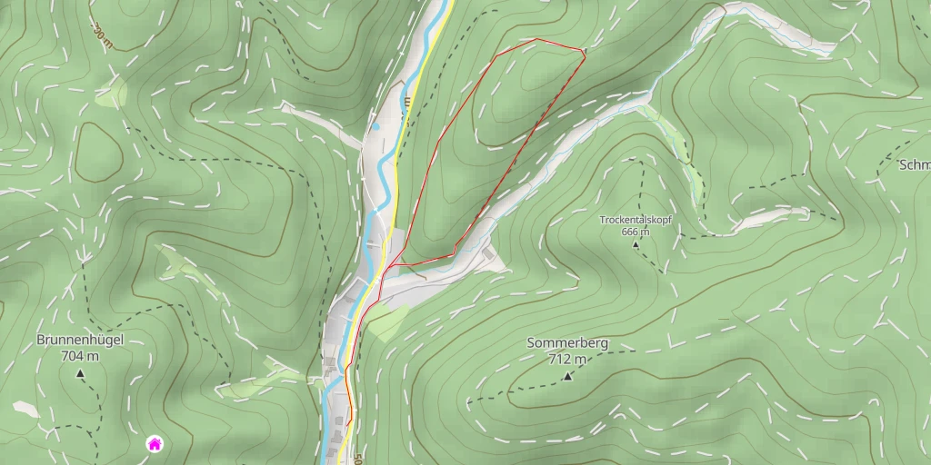 Map of the trail for AI - Alpenblick