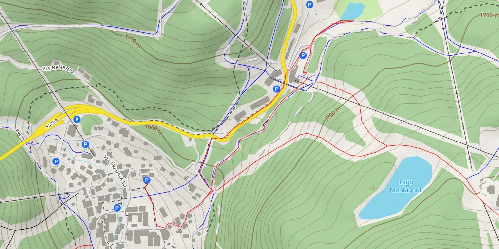 Map of the trail for Golf Campo Carlo Magno - Via Cima Tosa