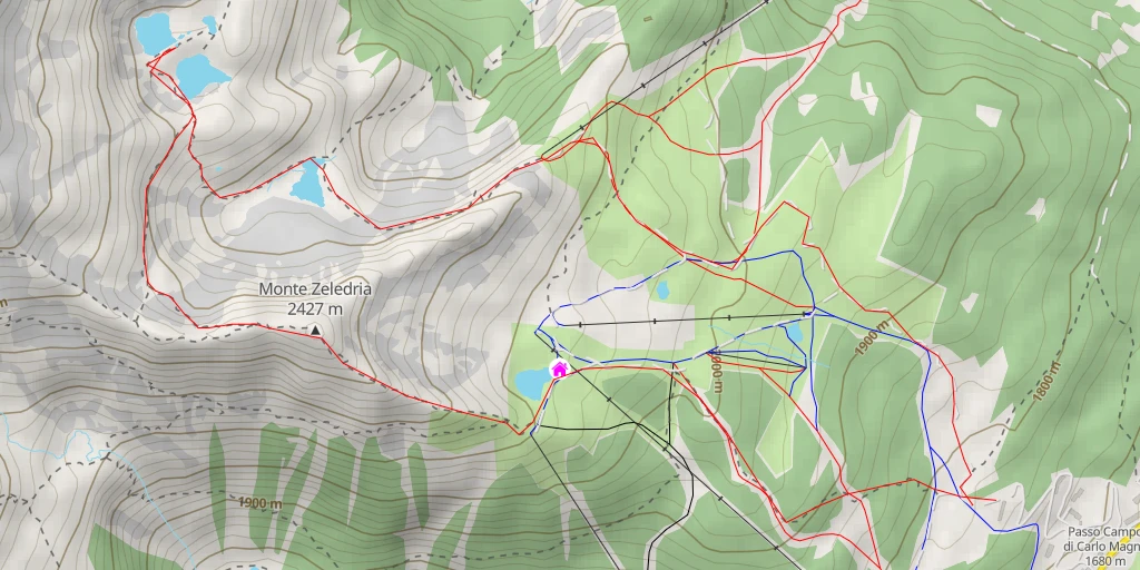 Carte de l'itinéraire :  Sentiero Croce della Pace