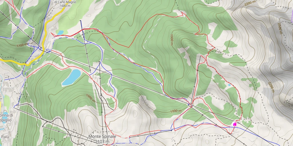 Carte de l'itinéraire :  Rifugio Boch