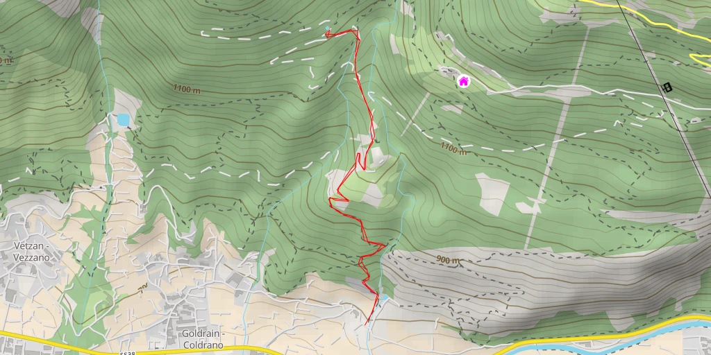 Map of the trail for 14A - 14A