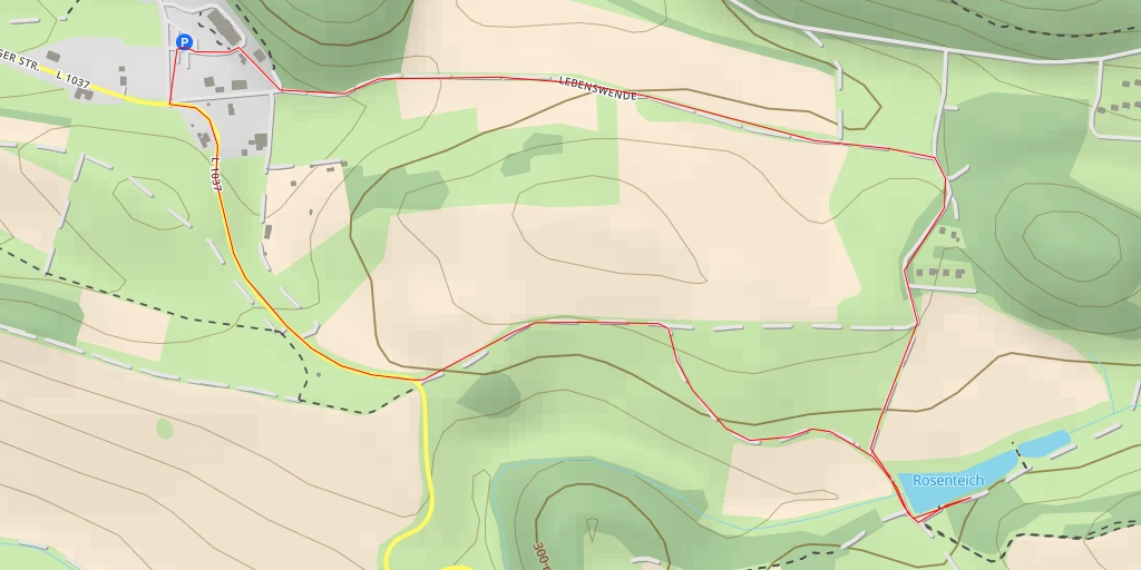 Map of the trail for Rosenteich