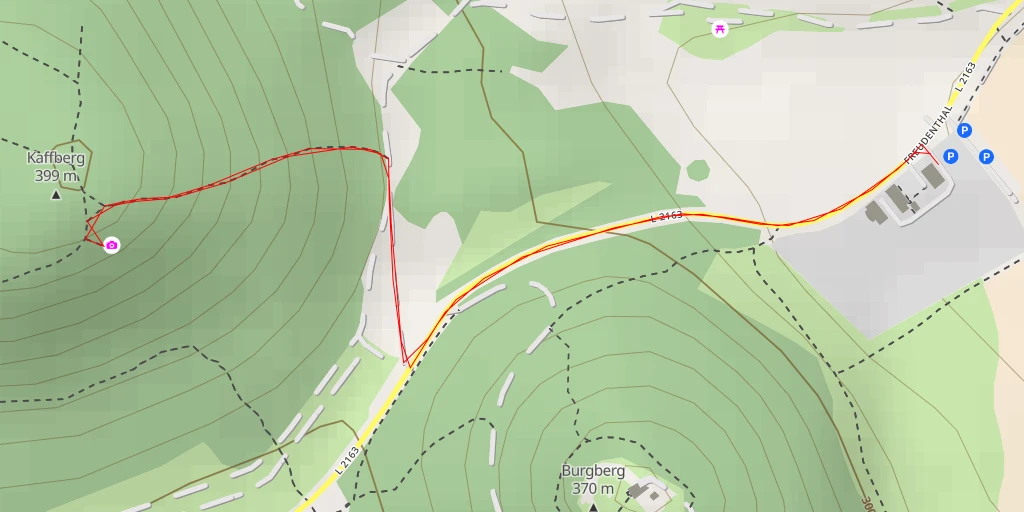 Map of the trail for AI - Drei Gleichen Blick