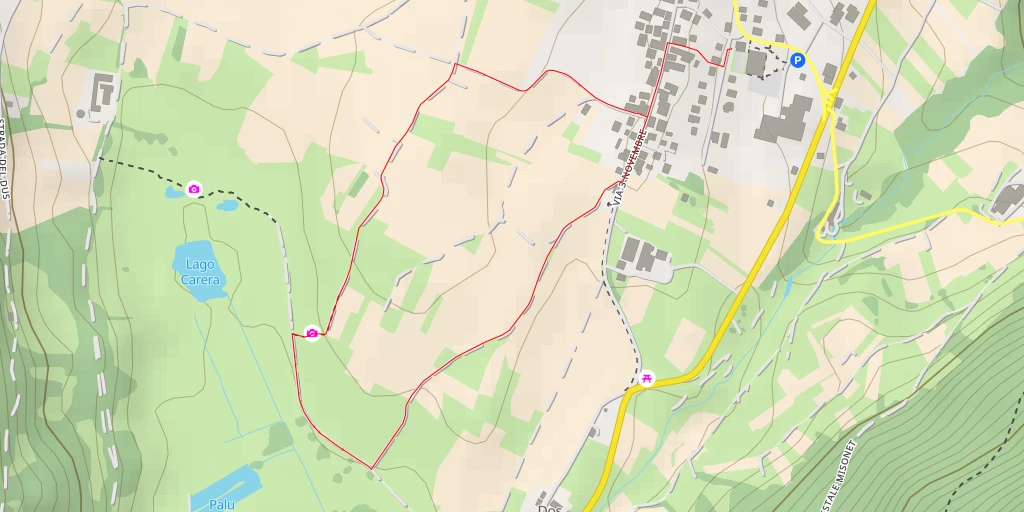 Map of the trail for Località Dos