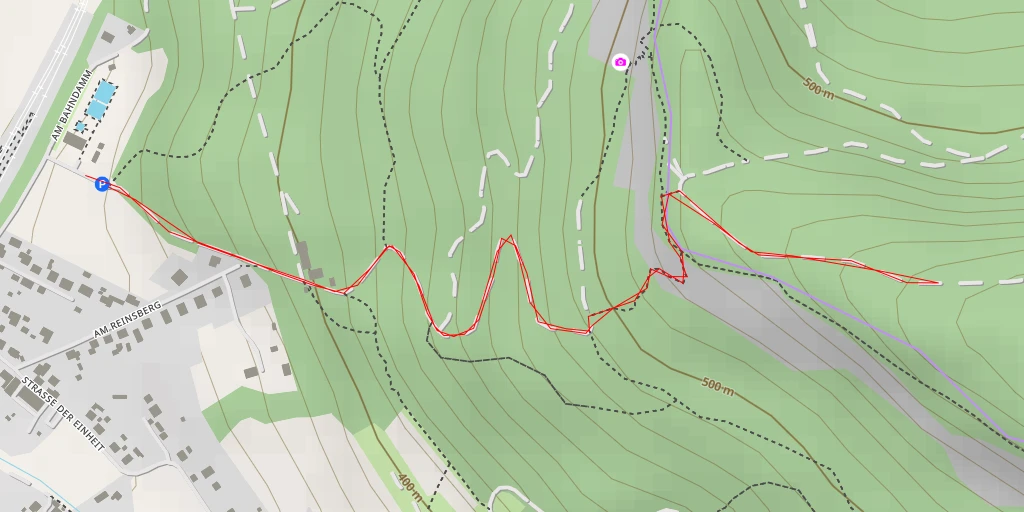 Map of the trail for AI - Kanzel - Plaue