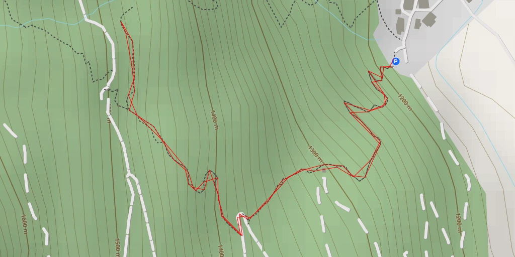 Map of the trail for Seilbrücke - Längenfeld