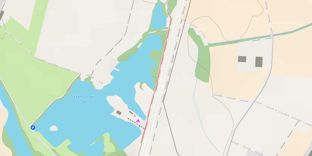 Map of the trail for Badestelle Ebensfeld - Badweg