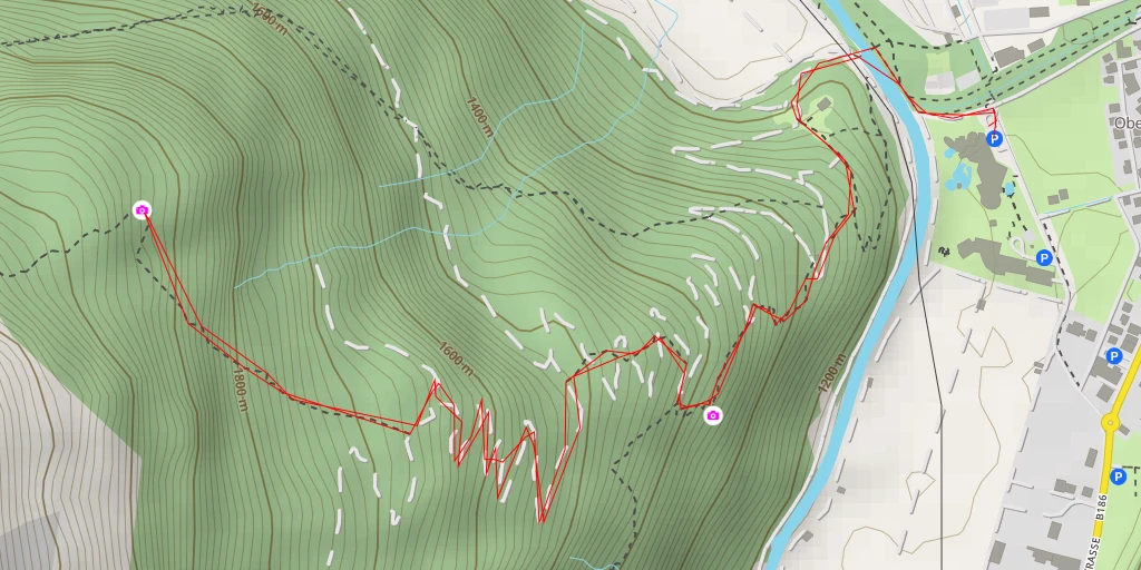 Map of the trail for Giggelberg