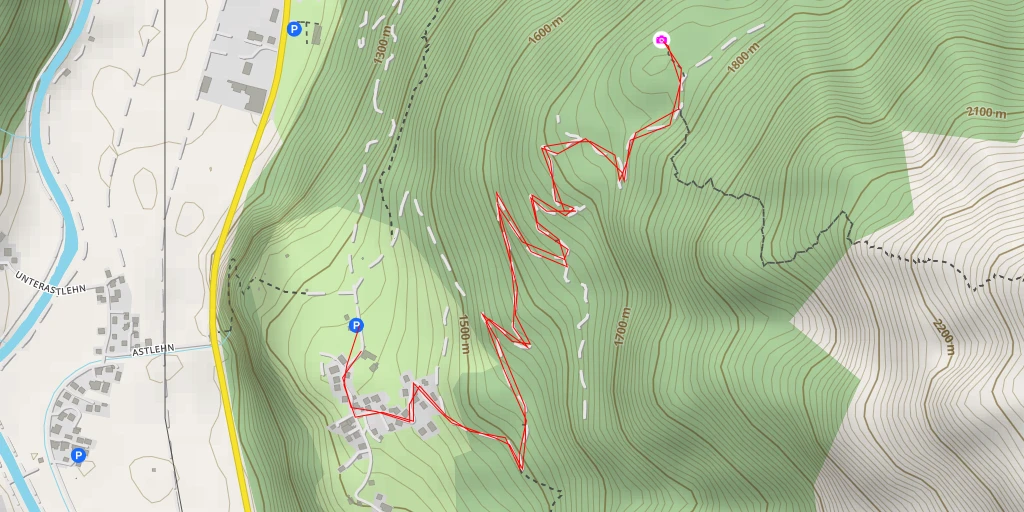 Map of the trail for Wiesle - Längenfeld