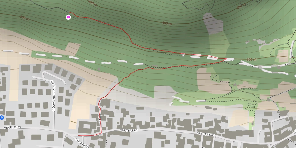 Map of the trail for Guardadocio