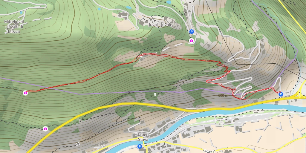 Map of the trail for Kraitsegg