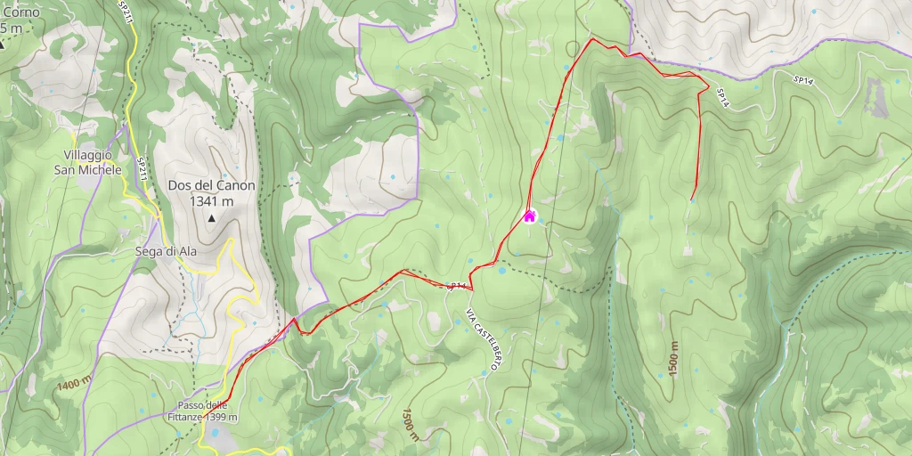 Map of the trail for SP14