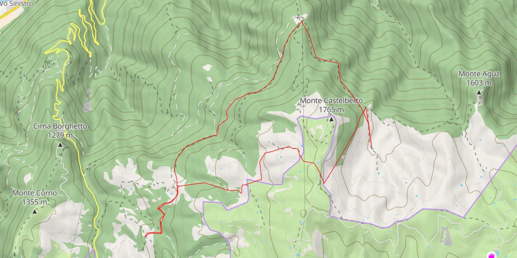 Map of the trail for SP14