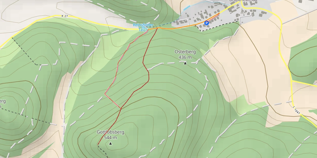 Map of the trail for AI - Gottlobsberg