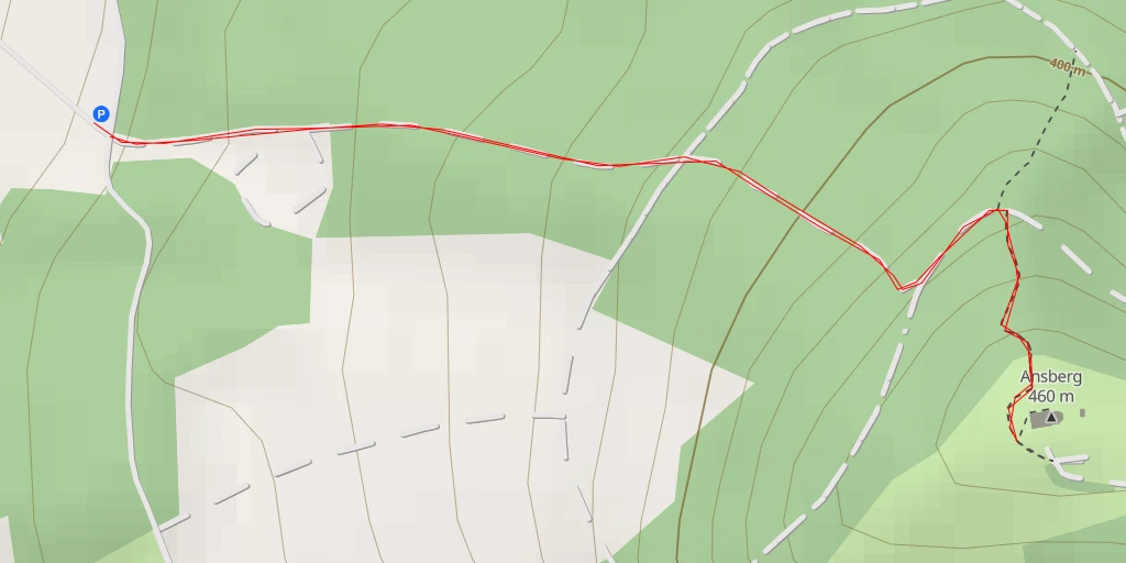 Map of the trail for Startplatz Veitsberg