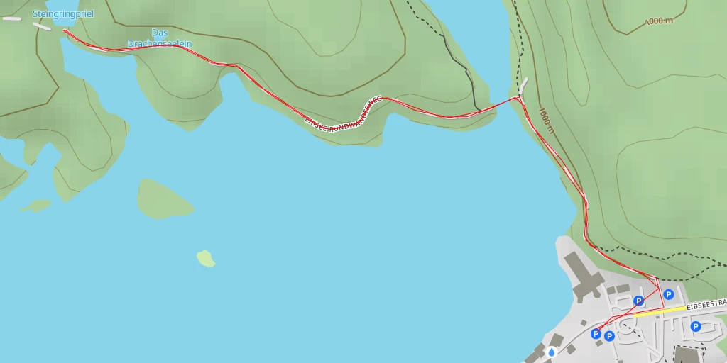 Map of the trail for Steingringpriel