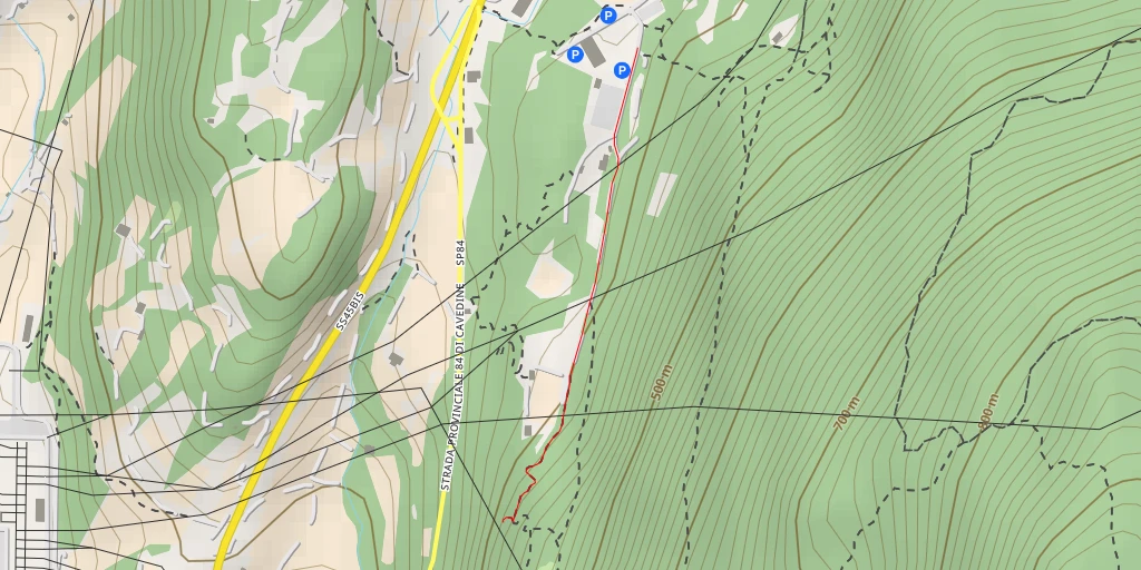 Map of the trail for Bus dei Poieti - Pozzo 8