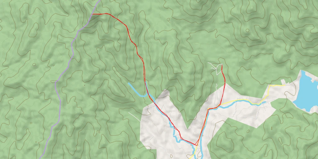 Carte de l'itinéraire :  Bukit Chenuang