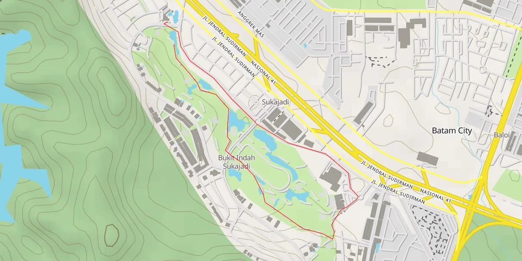 Map of the trail for Buggy way - Buggy way - Batam