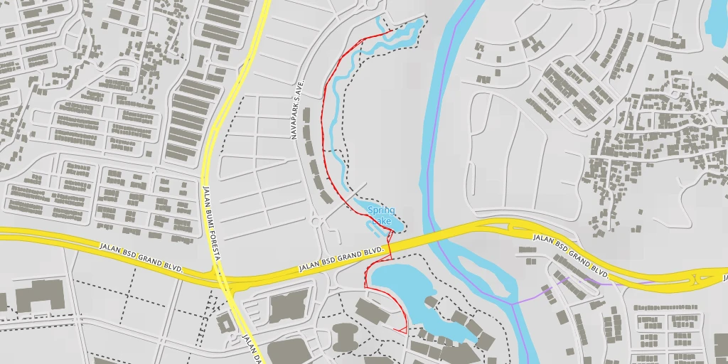 Map of the trail for Viewing Deck