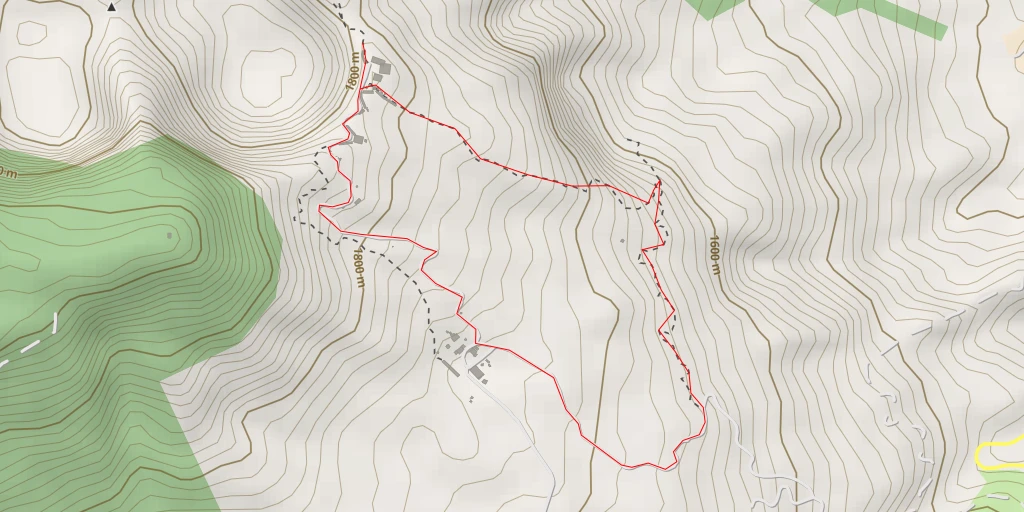 Map of the trail for titik ukur gas vulkanik 4