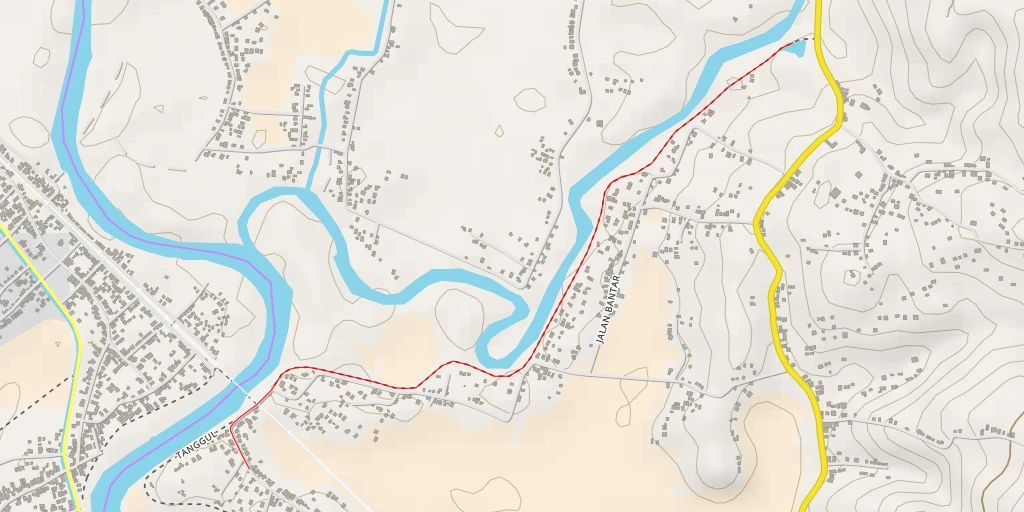 Map of the trail for MAKAM BANTAR - 153