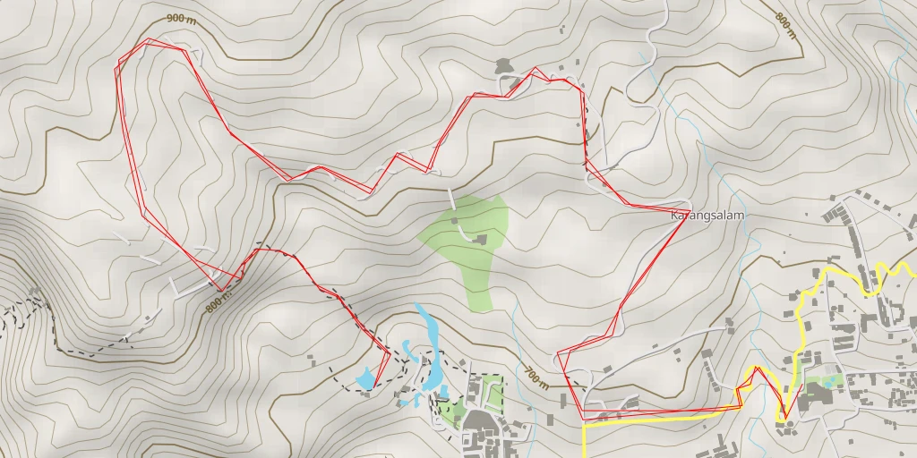 Map of the trail for Jalan Lokawisata