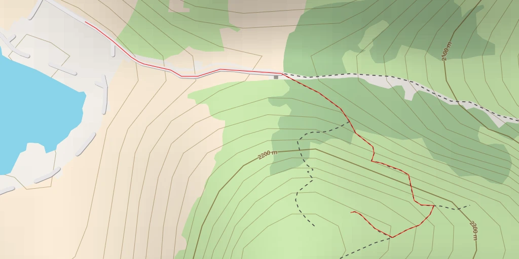 Map of the trail for Jalan Rake Panangkaran