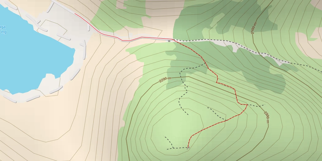 Map of the trail for Sikunir Sunrise - Jalan Rake Panangkaran