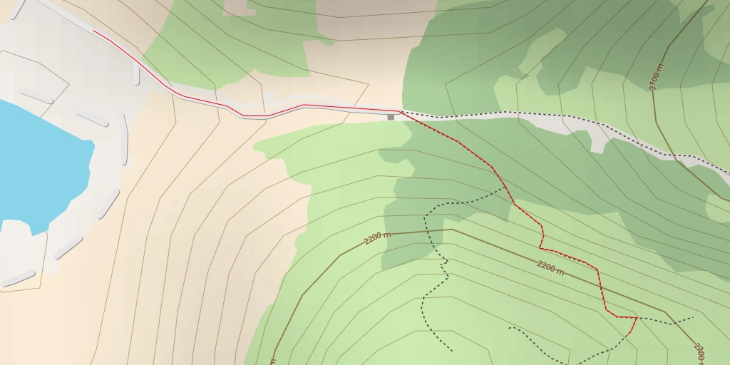 Map of the trail for Gunung Sikunir