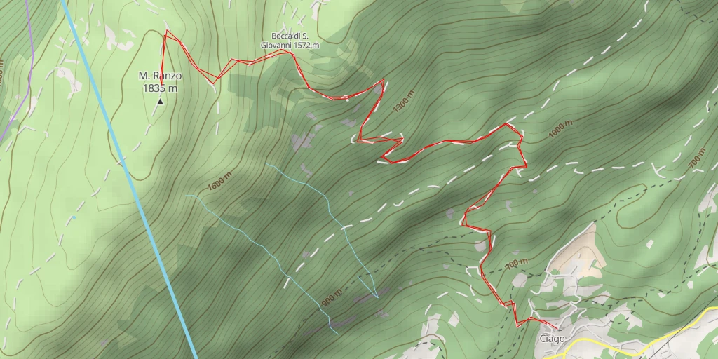 Map of the trail for M. Ranzo