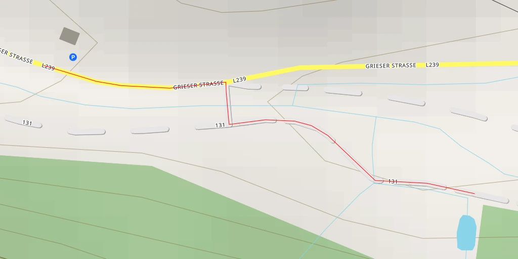 Map of the trail for Grieser Straße