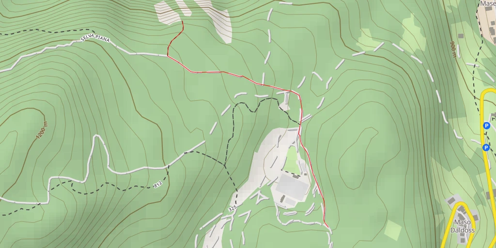 Map of the trail for Osservatorio faunistico Priori