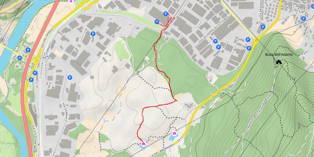 Map of the trail for Torretta di avvistamento