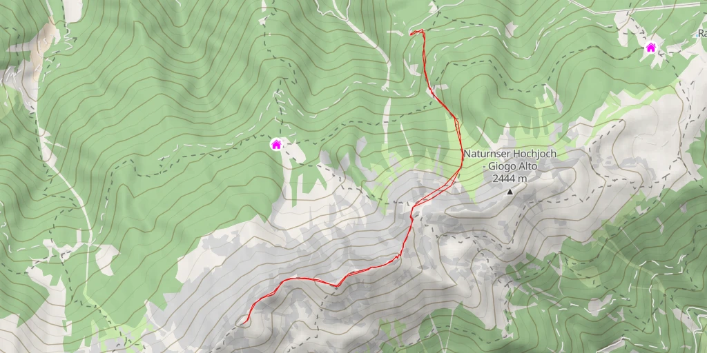 Map of the trail for Dreihirtenspitz