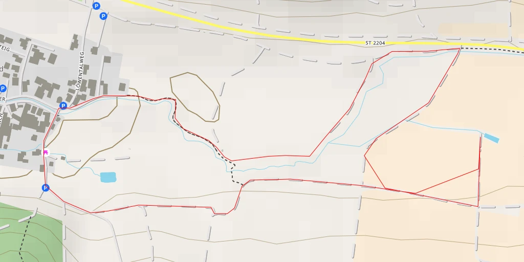 Map of the trail for Am Zwitzig