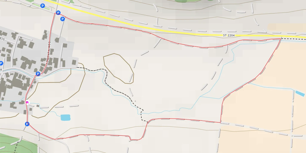 Map of the trail for St 2204