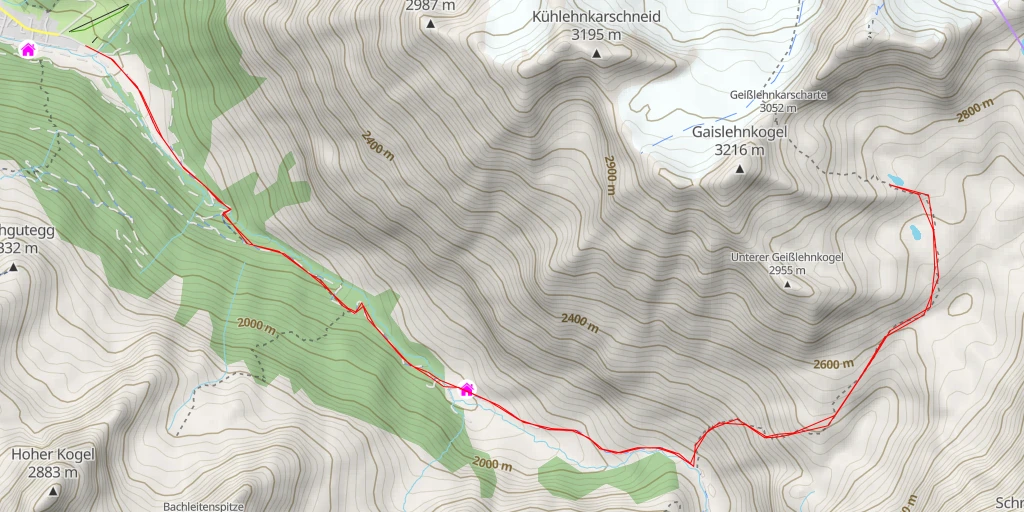 Map of the trail for Schrankar