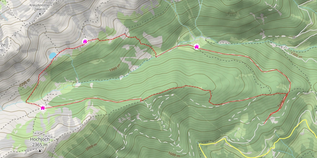 Map of the trail for Falkomaisee - Lago Falcomai