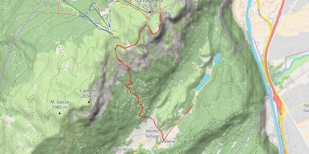 Carte de l'itinéraire :  602