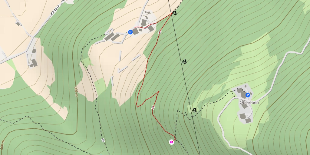 Map of the trail for Aschbacher Straße - Via Aschbach